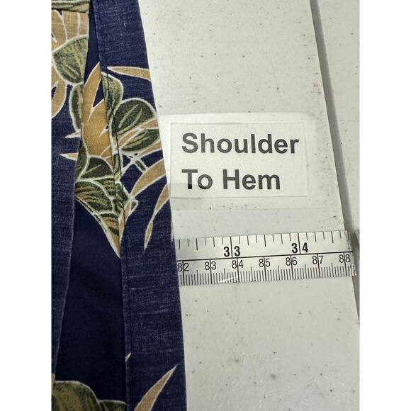 Royal Creations Mens Hawaiian Shirt Size 2XL Blue Made in Hawaii Vacation Cruise - Picture 6 of 7